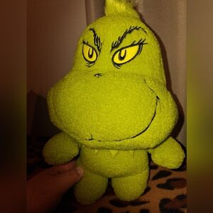 Dr. Seuss The Grinch Kids' Plush 16" Backpack, Green